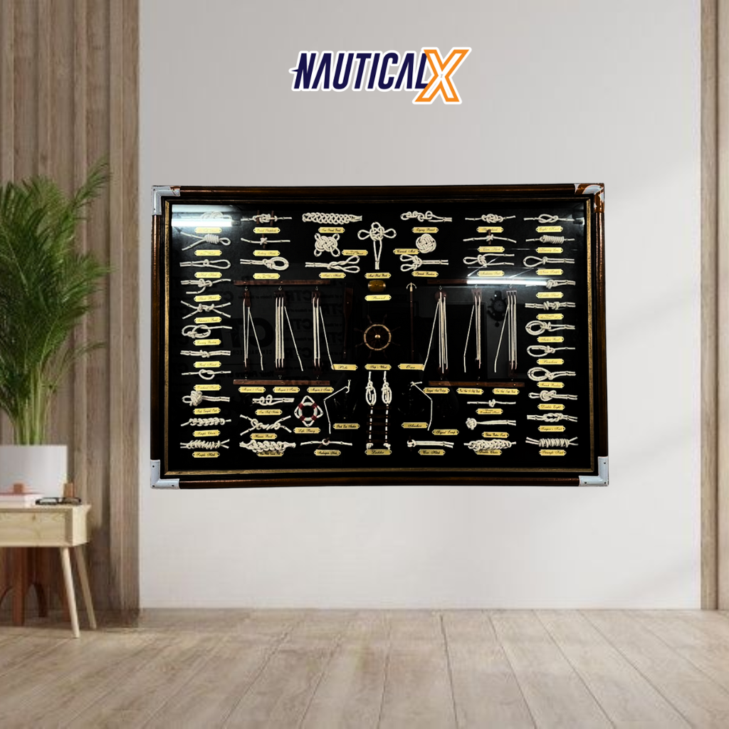 NauticalX Framed Nautical Knot Display Boards
