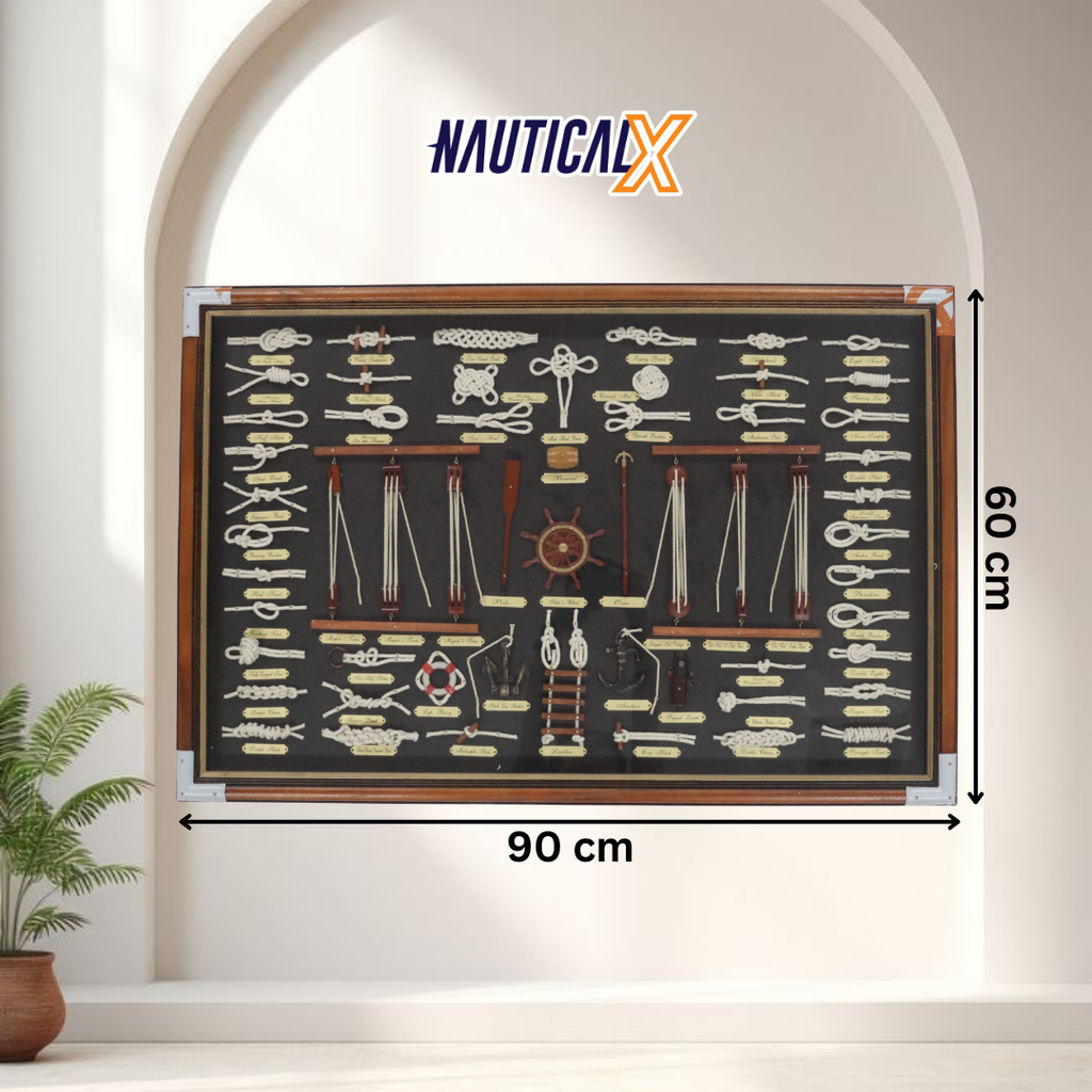 ป้ายแสดงปมทะเลแบบมีกรอบ NauticalX