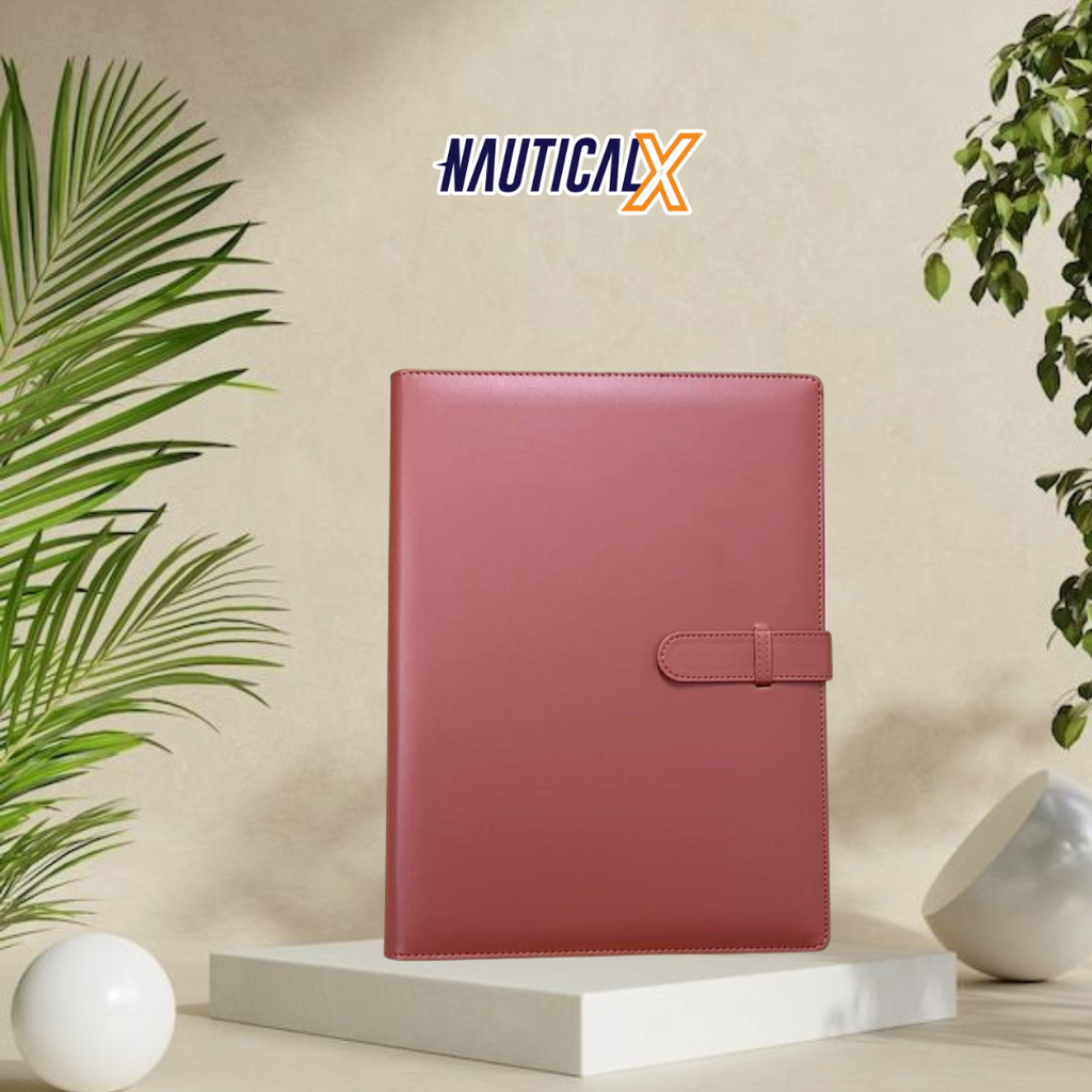 NauticalX Leather Document Binder