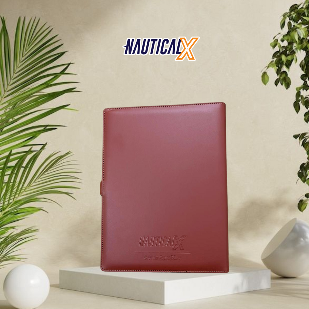 NauticalX Leather Document Binder