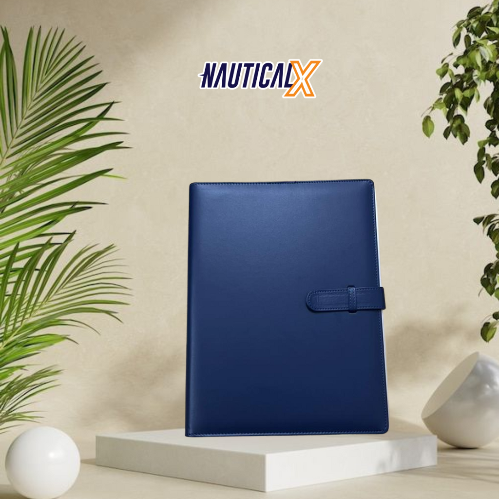 NauticalX Leather Document Binder