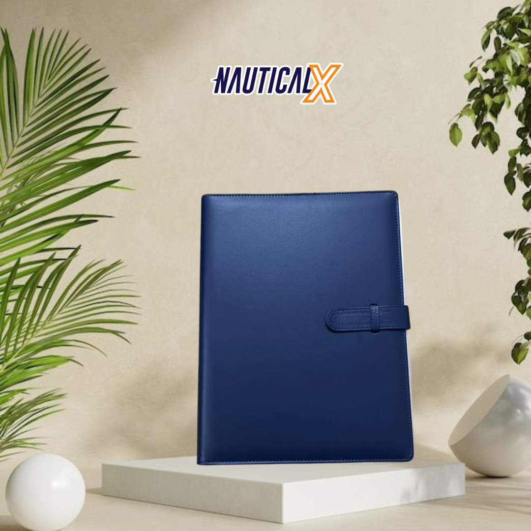 NauticalX Leather Document Binder