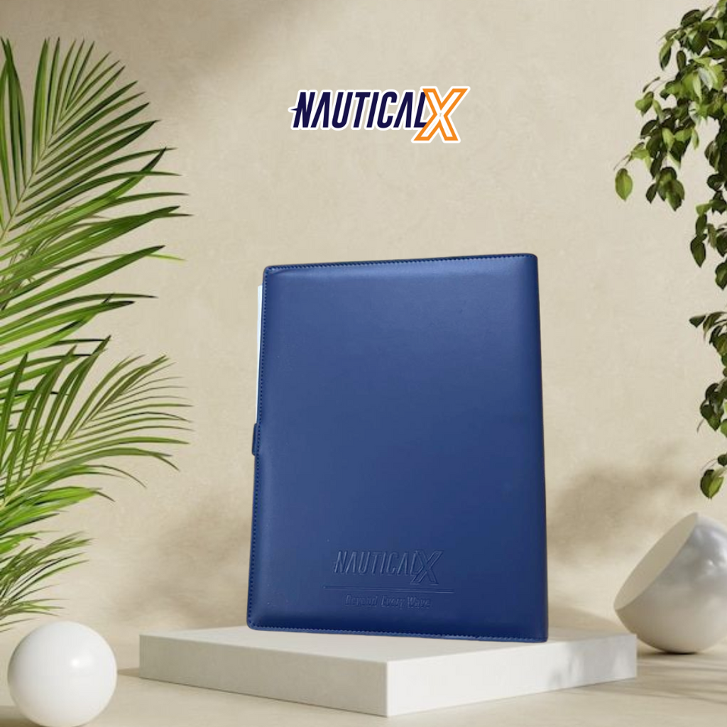 NauticalX Leather Document Binder