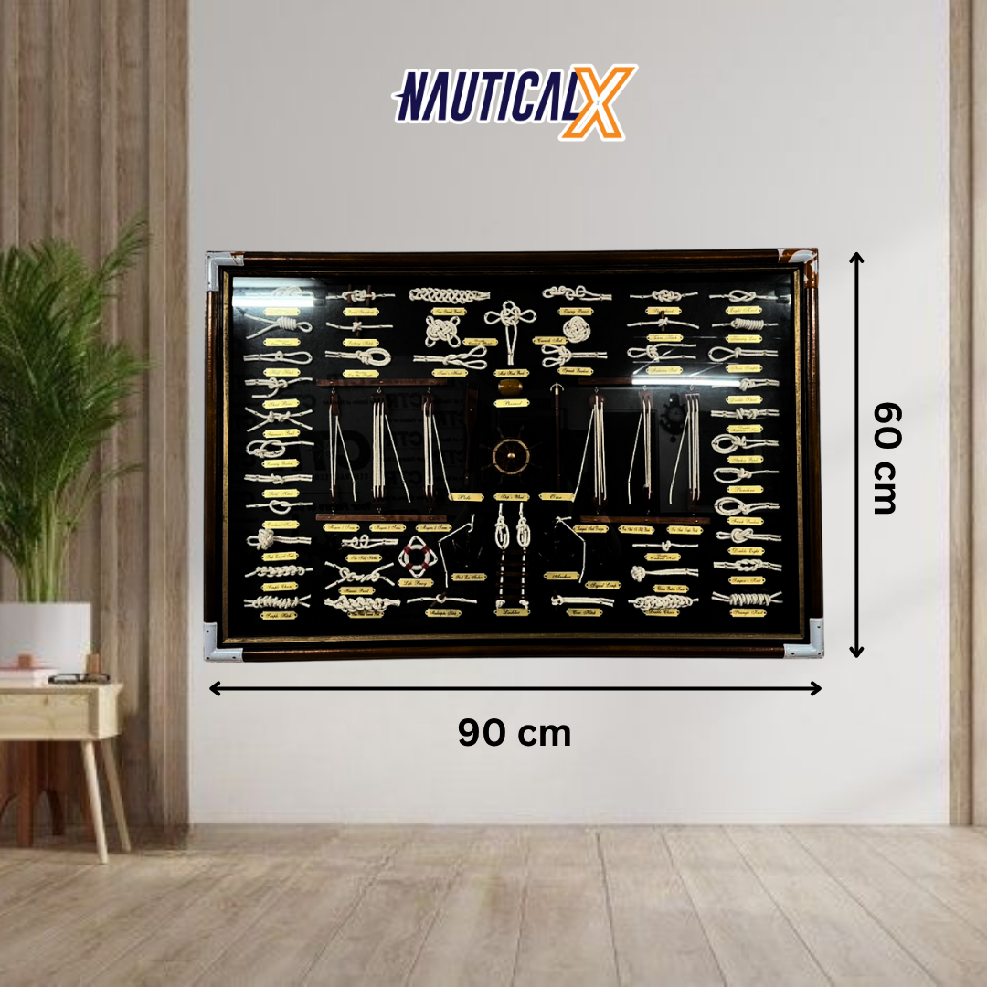 NauticalX Framed Nautical Knot Display Boards