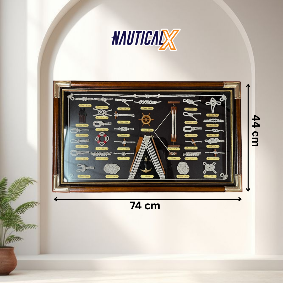 NauticalX Framed Nautical Knot Display Boards