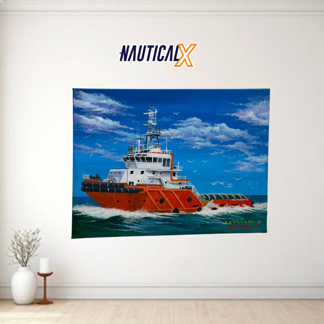 Nautical X Supply Vessel Painting