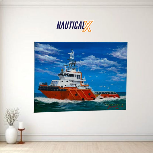 Nautical X Supply Vessel Painting